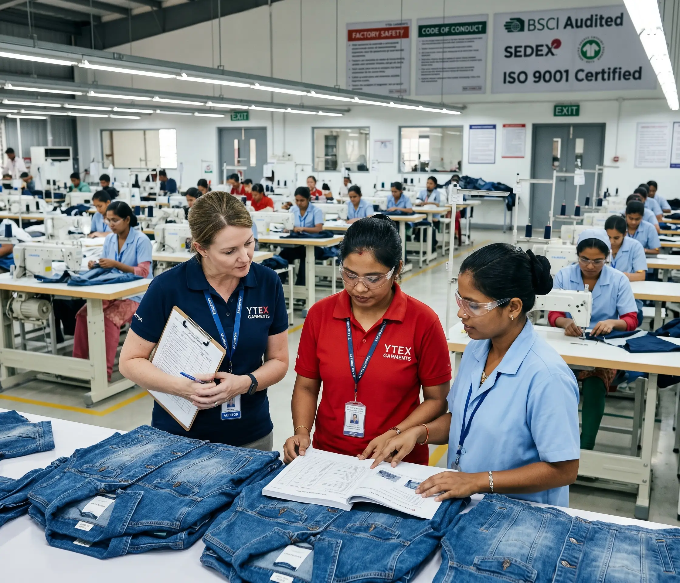 Ytex Garments quality control and compliance process in Bangladesh factory